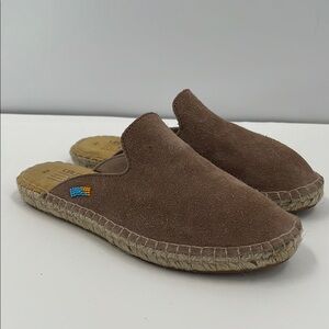 Brown Suede Mules